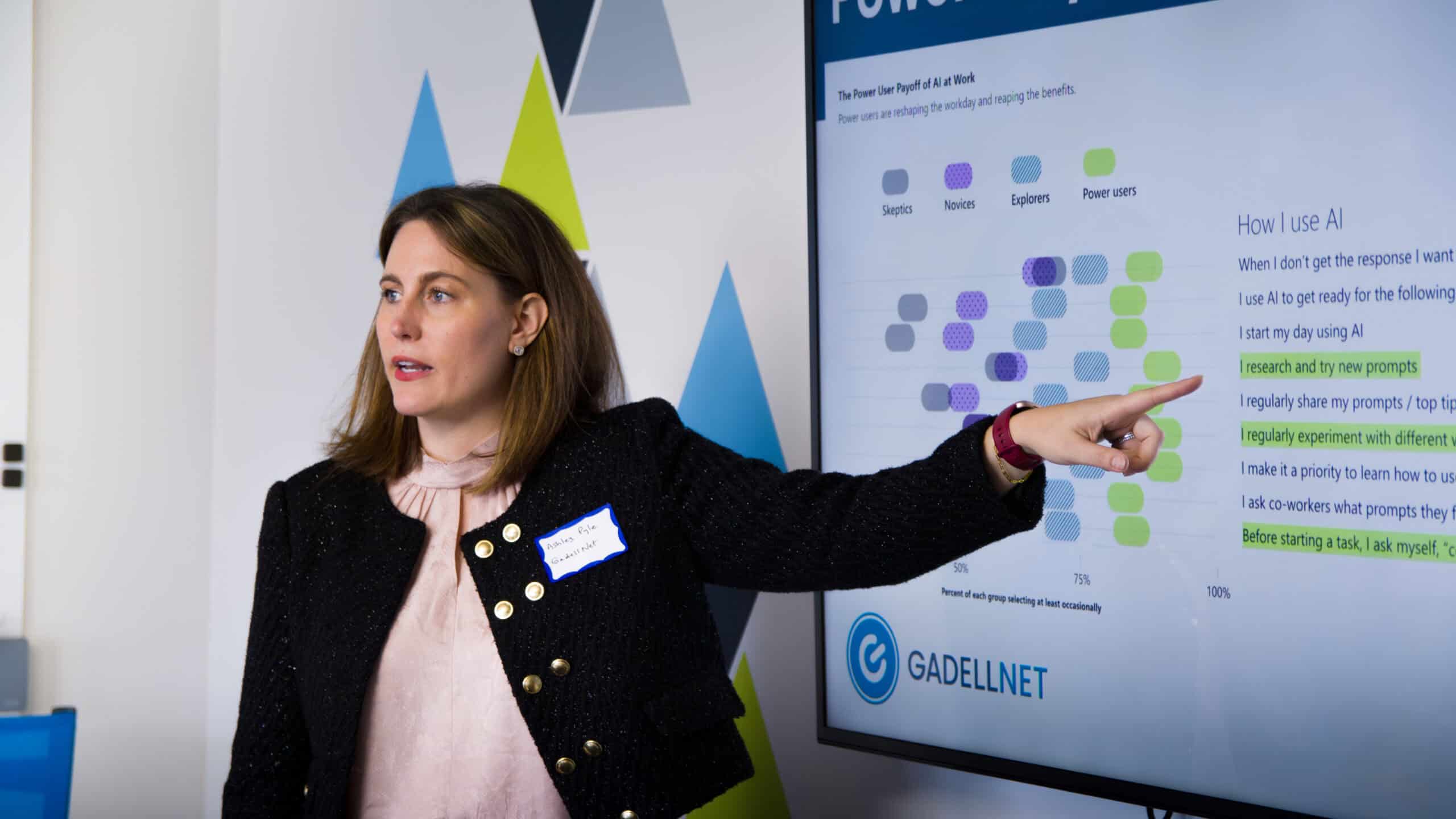 AI leader presenting at copilot lunch and learn